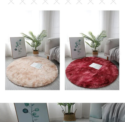 Super Soft Plush Round Rug Mat Fluffy White Carpets For Living Room  Home Decor Bedroom Kid Room Decoration Salon Thick Pile Rug