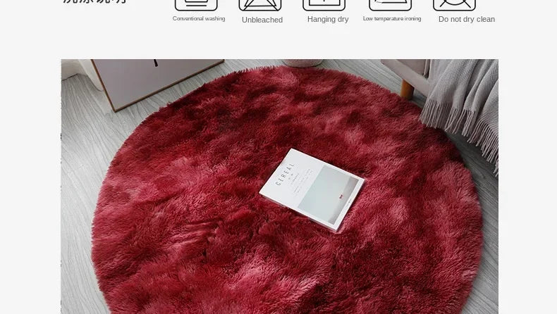 Super Soft Plush Round Rug Mat Fluffy White Carpets For Living Room  Home Decor Bedroom Kid Room Decoration Salon Thick Pile Rug