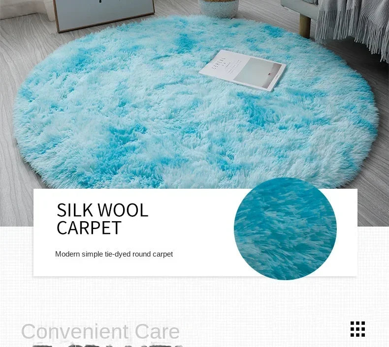 Super Soft Plush Round Rug Mat Fluffy White Carpets For Living Room  Home Decor Bedroom Kid Room Decoration Salon Thick Pile Rug