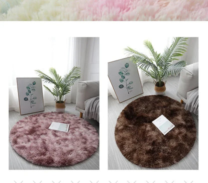 Super Soft Plush Round Rug Mat Fluffy White Carpets For Living Room  Home Decor Bedroom Kid Room Decoration Salon Thick Pile Rug