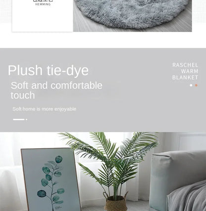 Super Soft Plush Round Rug Mat Fluffy White Carpets For Living Room  Home Decor Bedroom Kid Room Decoration Salon Thick Pile Rug