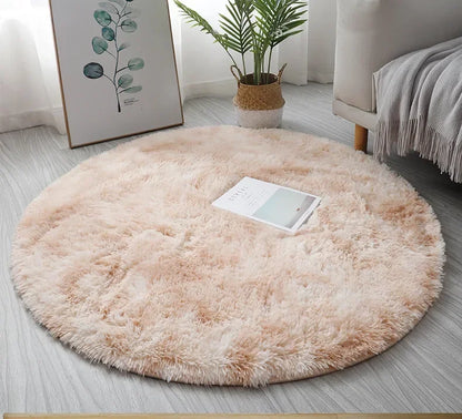 Super Soft Plush Round Rug Mat Fluffy White Carpets For Living Room  Home Decor Bedroom Kid Room Decoration Salon Thick Pile Rug