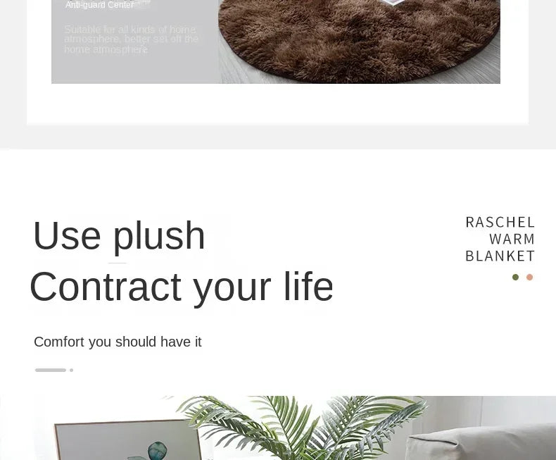 Super Soft Plush Round Rug Mat Fluffy White Carpets For Living Room  Home Decor Bedroom Kid Room Decoration Salon Thick Pile Rug