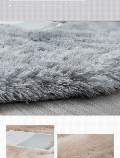 Super Soft Plush Round Rug Mat Fluffy White Carpets For Living Room  Home Decor Bedroom Kid Room Decoration Salon Thick Pile Rug