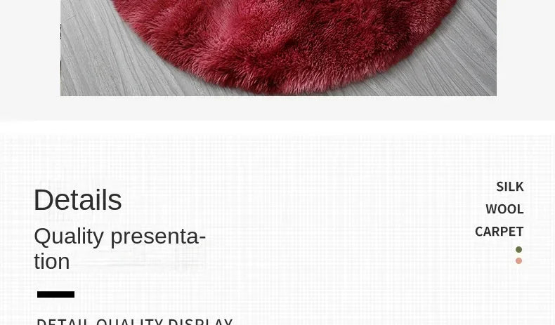 Super Soft Plush Round Rug Mat Fluffy White Carpets For Living Room  Home Decor Bedroom Kid Room Decoration Salon Thick Pile Rug