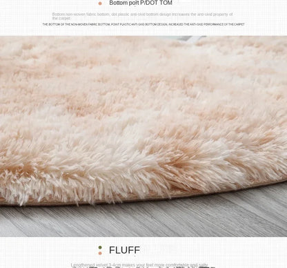 Super Soft Plush Round Rug Mat Fluffy White Carpets For Living Room  Home Decor Bedroom Kid Room Decoration Salon Thick Pile Rug